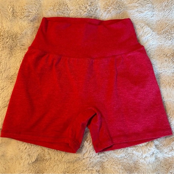 P'tula Women's Reddish Pink Athletic Shorts - Picture 2 of 4